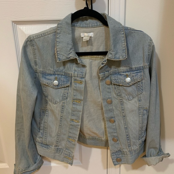 Denim crop jacket - Picture 2 of 5